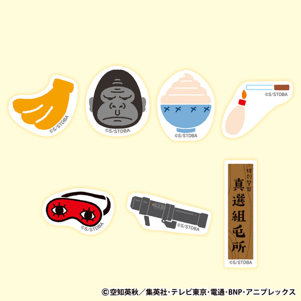 【銀魂】Q Plaza 限定　ステッカー　希少 PochiMart】銀魂PLAZA モチーフアイコン フレークシールセット (真選組