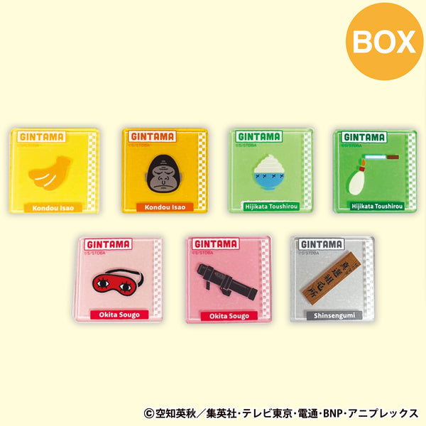 【銀魂】Q Plaza 限定　ステッカー　希少 PochiMart】銀魂PLAZA モチーフアイコン トレーディング アクリル