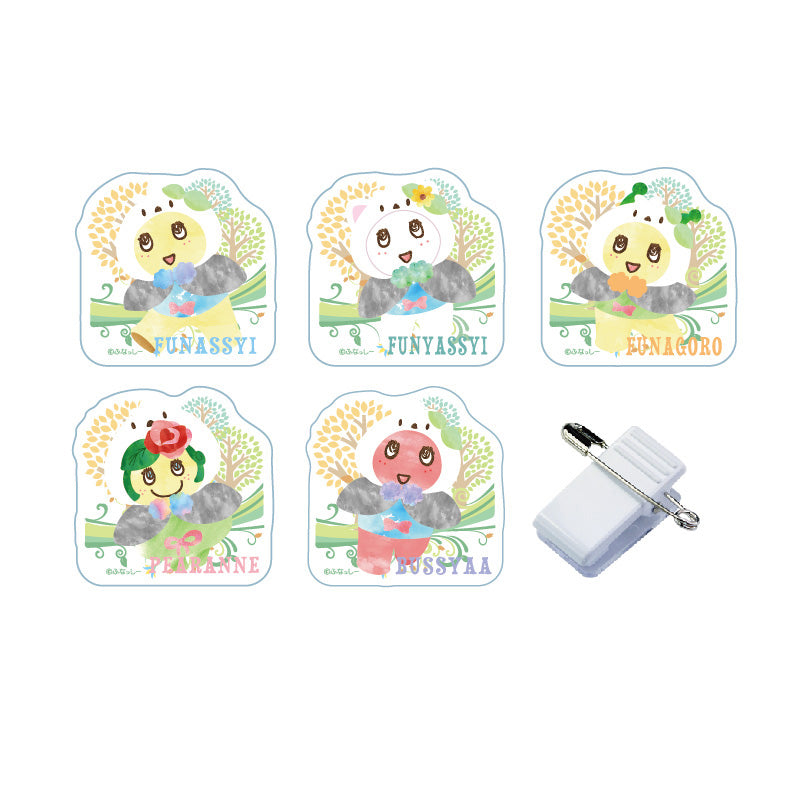 FL 北の動物ふなっしーシマエナガアクリルクリップ（全5種）ブラインド