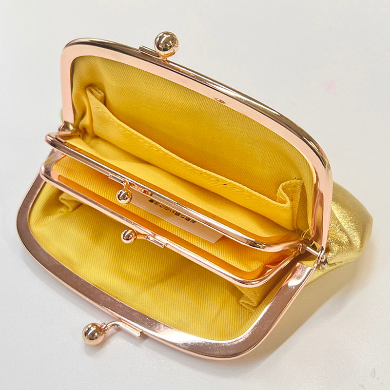 FL 本革ふなっしーがま口（ゴールドカラー）