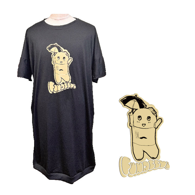 FL ロングTシャツ（パラソル）ブラック Fサイズ