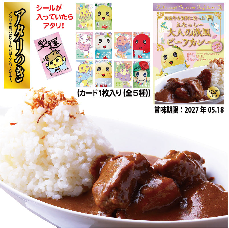 FL ふなっしーコラボ大人の欧風ビーフカレー18 アタリつき（カード１枚入り（全5種））