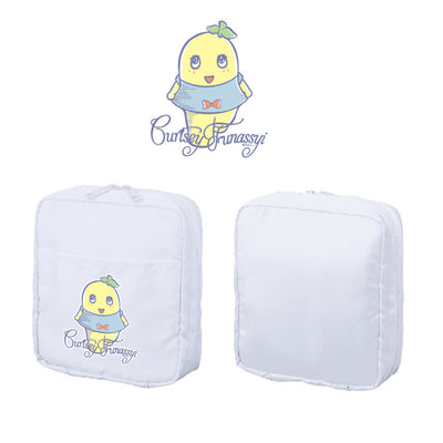 FL カーテシーふなっしーマルチポケットポリポーチ　スクエア（ブルー）