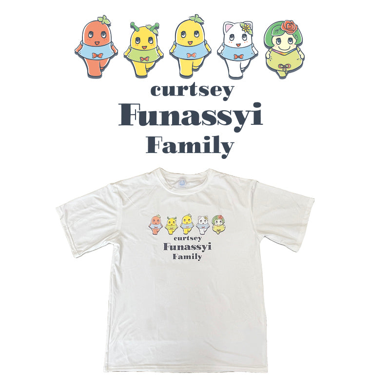 FL ふなっしーカーテシーファミリーTシャツ（Fサイズ）