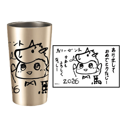 FL 2026午年ふなっしーステンレスサーモタンブラー金色　450ml