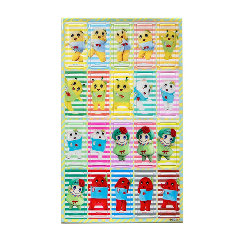 FLふなっしー短冊20面付けステッカー（ファミリー）