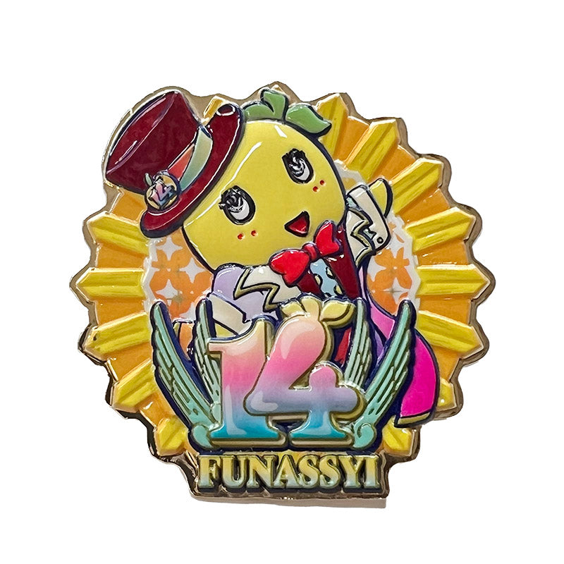 FL ふなっしー地上降臨14th　ピンブローチ（レッド）
