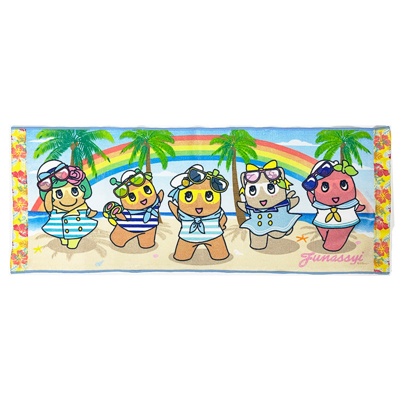 FL 日焼けふなっしープチフェイスタオル