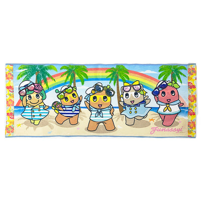 FL 日焼けふなっしープチフェイスタオル