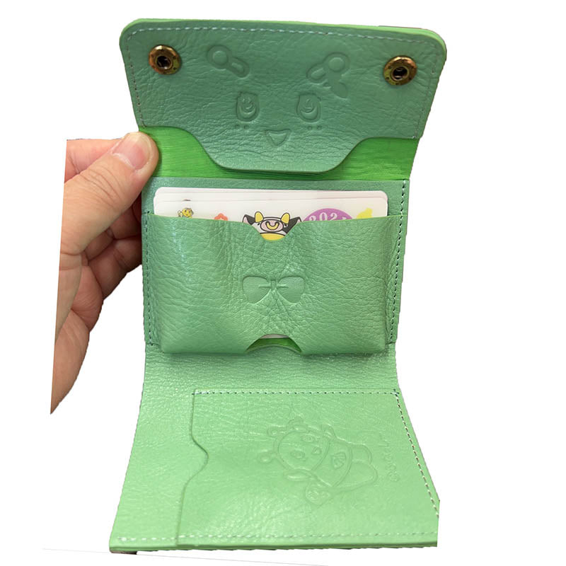 FL ふなごろー本革折りたたみ財布（グリーン）